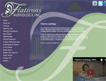 Tablet Screenshot of flatironsaudiology.com